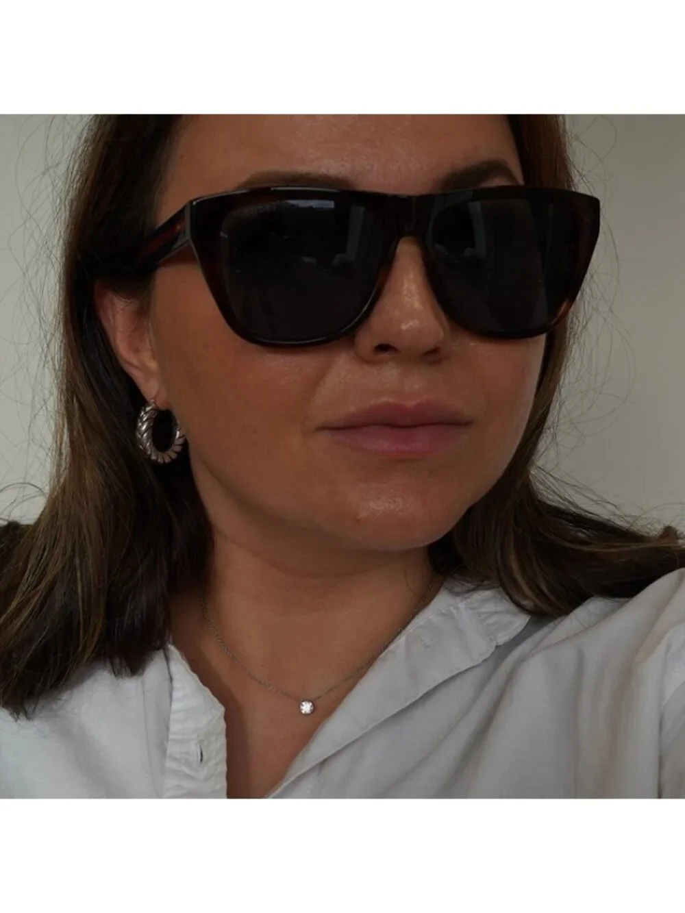 Gucci GG0926S 001 Sunglasses Havana Square Frame, Blue Lenses